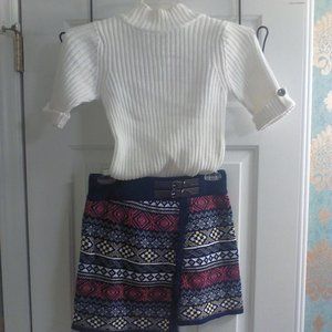 Girls 2 piece sweater skirt set (price is per set)